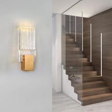 Carregar imagem no visualizador da galeria, Ribbed Crystal Wall Sconce
