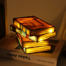 Load image into Gallery viewer, Stained Glass Books Lamp
