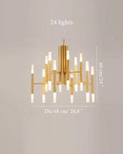 Load image into Gallery viewer, Mirodemi® Gold/Black Postmodern LED Chandelier For Living Room, Lobby, Restaurant
