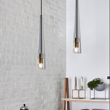 Load image into Gallery viewer, Minimalist Vintage Crystal Pendant Light
