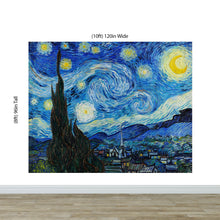 Load image into Gallery viewer, Vincent Van Gogh&#39;s The Starry Night Painting Wallpaper Mural.  #6742
