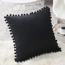 Load image into Gallery viewer, Velvet Pom Pom Cushion Covers
