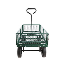 Load image into Gallery viewer, (Green solid wheels wagon cart) Solid wheels Tools cart Wagon Cart Garden cart trucks make it easier to transport firewood
