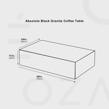 Load image into Gallery viewer, Absolute Black Granite Coffee Table
