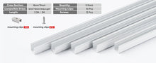 Carregar imagem no visualizador da galeria, 3.3FT Aluminum Channel Track for 12V/24V Silicone Neon LED Strip Lights
