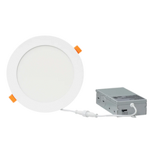 Load image into Gallery viewer, 5 in. &amp; 6 in. 12W LED Slim Panel Lights with 5CCT Selectable, Dimmable, and ETL Listed LED Downlight with Junction Box
