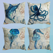 Carregar imagem no visualizador da galeria, Atlantic Ocean Life Cushion Covers
