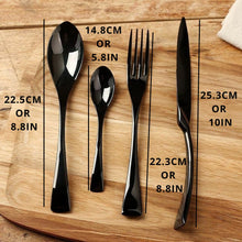 Load image into Gallery viewer, All Black Flatware Set
