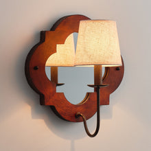 Load image into Gallery viewer, 1-Light Modern Iron Wood Wall Sconce Lighting
