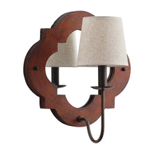 Load image into Gallery viewer, 1-Light Modern Iron Wood Wall Sconce Lighting
