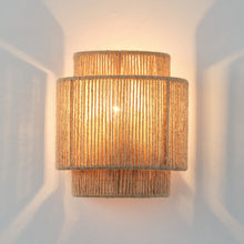 Carregar imagem no visualizador da galeria, 1-Light Farmhouse Rattan Wall Sconce Lighting
