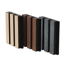 Cargar imagen en el visor de la galería, 2 Pack Veneer Sound Acoustic Wood Wall Panels
