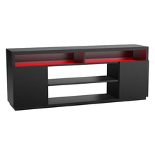 Carregar imagem no visualizador da galeria, Modern 68 Inch TV Stand Media Console with LED Lights for Living Room
