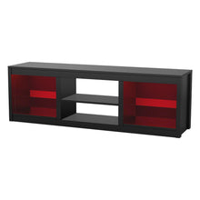 Load image into Gallery viewer, 66&quot; Modern LED TV Stand Entertainment Center with Glass Shelves for Living Room
