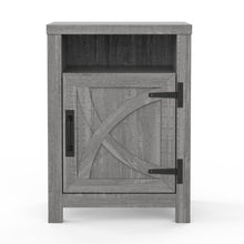 Cargar imagen en el visor de la galería, 18&quot; Solid Wood Farmhouse Nightstand for Bedroom in Brown or Grey or White
