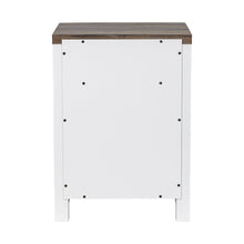 Load image into Gallery viewer, 18&quot; Solid Wood Farmhouse Nightstand for Bedroom in Brown or Grey or White
