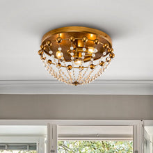 Load image into Gallery viewer, 3-Light Golden Bohemian LED Modern Flush Mount Lighting
