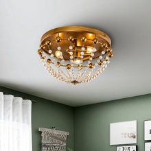 Load image into Gallery viewer, 3-Light Golden Bohemian LED Modern Flush Mount Lighting
