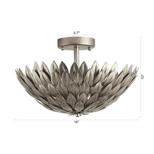 Load image into Gallery viewer, 3-Light Modern Semi-Flush Mount LED Ceiling Lighting
