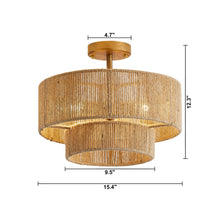 Cargar imagen en el visor de la galería, 3-Light Traditional Flush Mount Light
