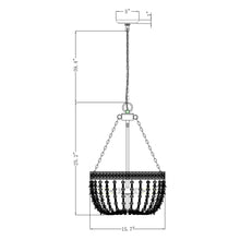 Load image into Gallery viewer, 3-light Modern Crystal Chandelier with Hemp Rope
