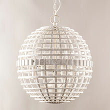 Cargar imagen en el visor de la galería, 6-Light Vintage And Farmhouse Globe Pendant Light in White
