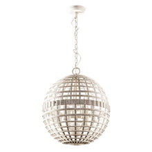 Cargar imagen en el visor de la galería, 6-Light Vintage And Farmhouse Globe Pendant Light in White
