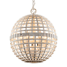 Load image into Gallery viewer, 6-Light Vintage And Farmhouse Globe Pendant Light in White
