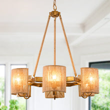 Load image into Gallery viewer, 6-Light Farmhouse Bedroom Pendant Lighting
