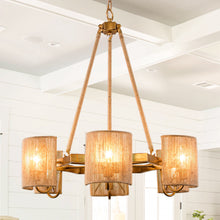 Cargar imagen en el visor de la galería, 6-Light Farmhouse Bedroom Pendant Lighting
