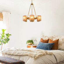 Load image into Gallery viewer, 6-Light Farmhouse Bedroom Pendant Lighting
