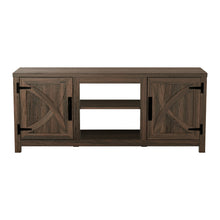 Carregar imagem no visualizador da galeria, Farmhouse TV Stand for 58 Inch TV Storage Cabinet for Living Room
