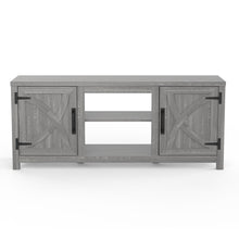 Carregar imagem no visualizador da galeria, Farmhouse TV Stand for 58 Inch TV Storage Cabinet for Living Room
