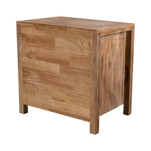 Carregar imagem no visualizador da galeria, Rustic Solid Wood Farmhouse Brown 2-Drawer Nightstand
