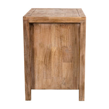 Carregar imagem no visualizador da galeria, Rustic Solid Wood Farmhouse Brown 2-Drawer Nightstand
