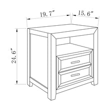 Carregar imagem no visualizador da galeria, Modern Assembled Brown 2-Drawer Cabinet
