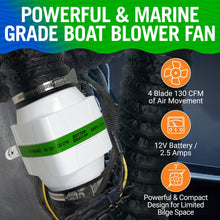 Cargar imagen en el visor de la galería, Boat Blower Fan Inline 12v
