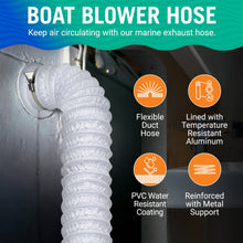 Carregar imagem no visualizador da galeria, Boat Blower Hose 3in or 4in Exhaust Hose
