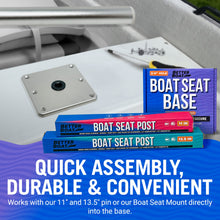 Carregar imagem no visualizador da galeria, Boat Seat Pedestal Base Plate
