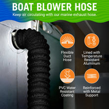 Carregar imagem no visualizador da galeria, Boat Blower Hose 3in or 4in Exhaust Hose
