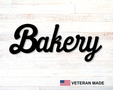 Carregar imagem no visualizador da galeria, Bakery Cursive Metal Word Sign
