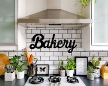 Carregar imagem no visualizador da galeria, Bakery Cursive Metal Word Sign
