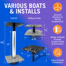 Carregar imagem no visualizador da galeria, Boat Pedestal Seat Package Boat Seat Kit
