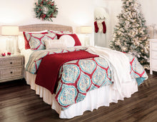 Load image into Gallery viewer, Harley Damask Reversible 5 Piece Comforter Set
