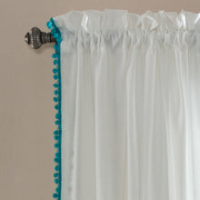 Load image into Gallery viewer, Pom Pom Window Curtain Panel
