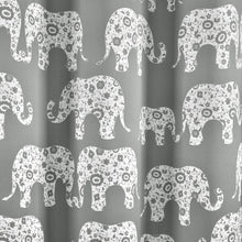 Load image into Gallery viewer, Elephant Parade Light Filtering Window Curtains Set
