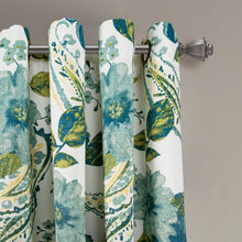 Load image into Gallery viewer, Floral Paisley Light Filtering Window Curtain Set
