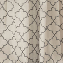 Load image into Gallery viewer, Geo Trellis Window Curtain Panel Set
