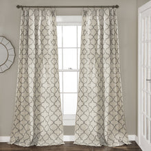 Load image into Gallery viewer, Geo Trellis Window Curtain Panel Set
