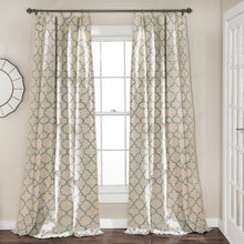 Load image into Gallery viewer, Geo Trellis Window Curtain Panel Set
